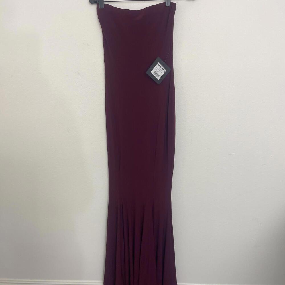Norma Kamali x REVOLVE Strapless Fishtail Gown plum size XS NWT $375msrp - Picture 5 of 7